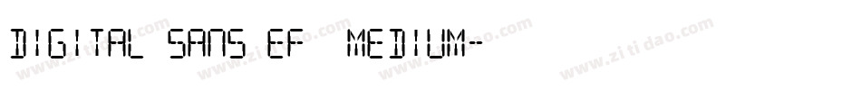 Digital Sans EF  Medium字体转换